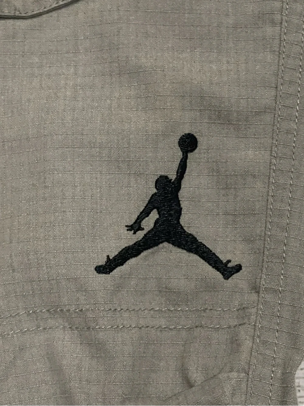 Air Jordan City CargoPantsGrey Size38 Jumpman Embroidered Utility Y2K Streetwear